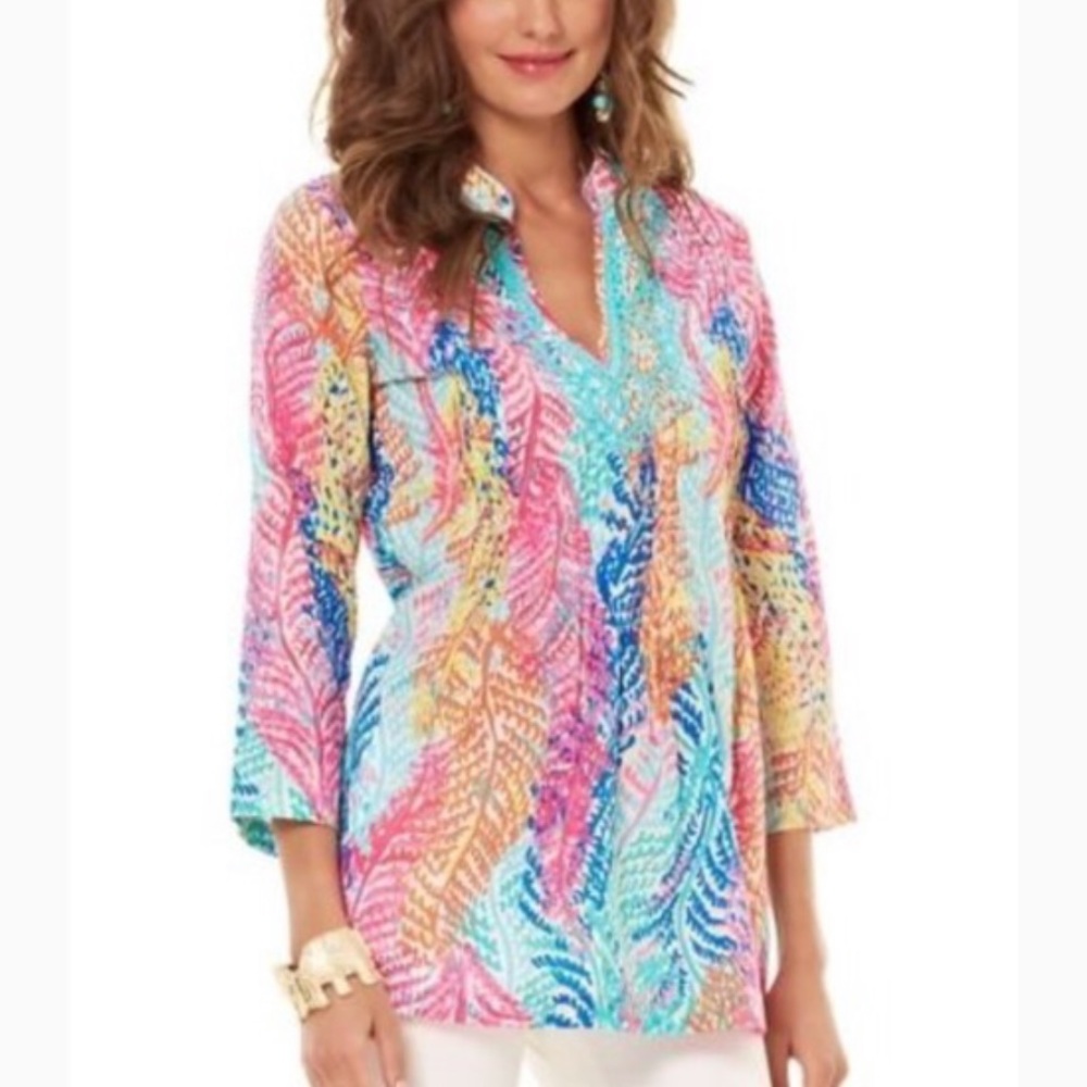 Lilly Pulitzer Sarasota Tunic Blouse - Small C